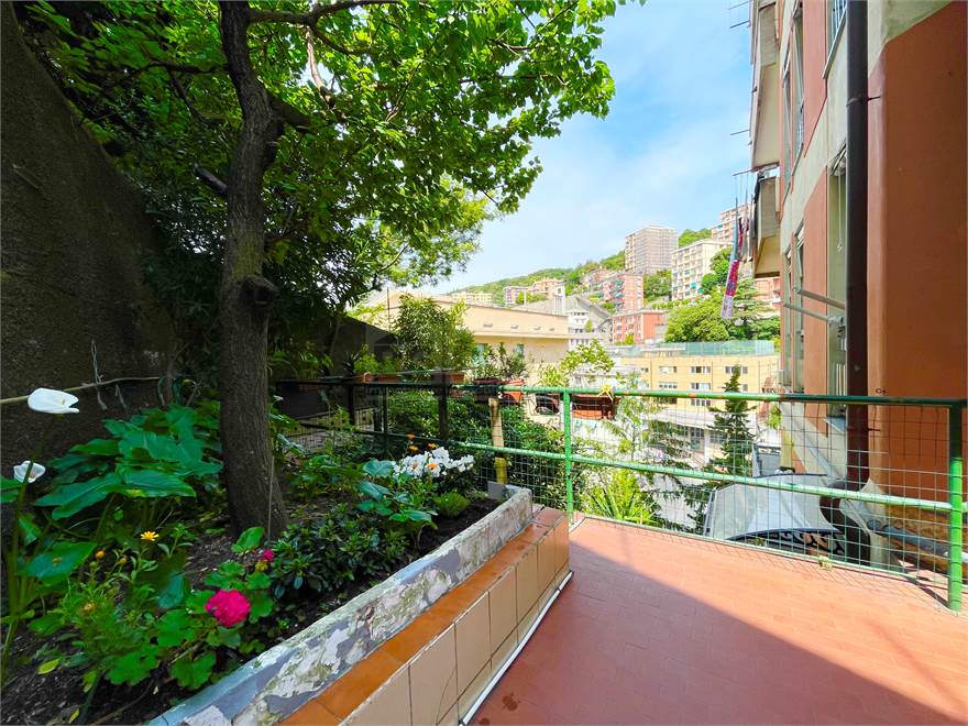 la vista dal terrazzo